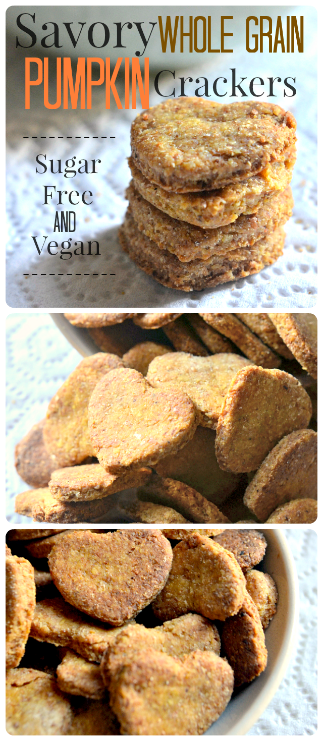House Vegan: Savory Whole Grain Pumpkin Crackers