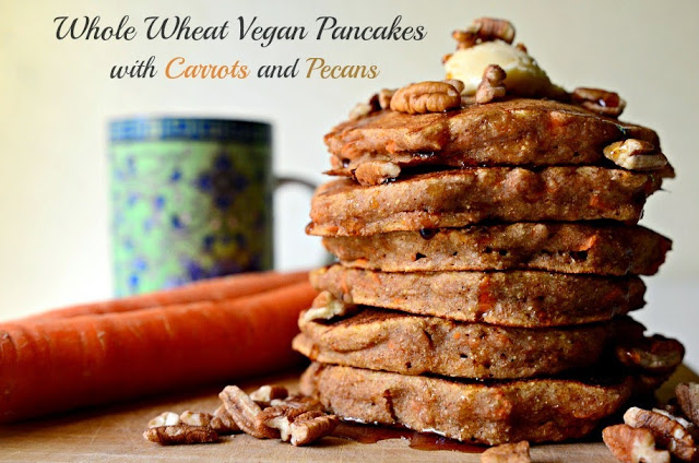 Whole Wheat Vegan Pancakes
